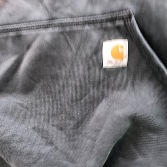Ripped Carhartt Men's Hoodie Sweatshirt Size 2XLT Pullover Gray Original Fit Cla - Picture 10 of 16